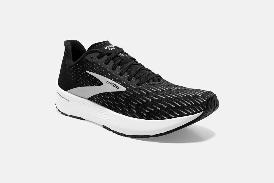 Brooks Hyperion Tempo Road Running Shoes - Womens - Black/Silver - SL1072893